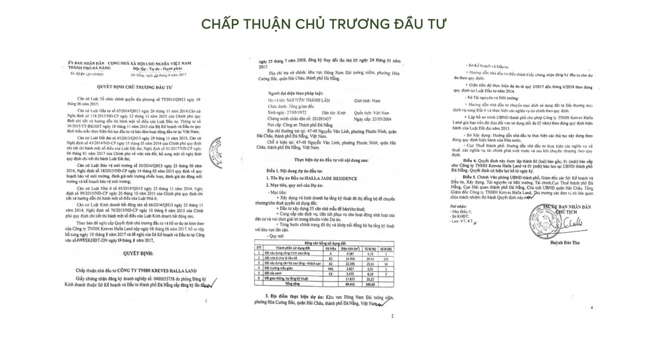 QĐ 4584/QĐ-UBND ngày 22/8/2017 — Quyết định chủ trương đầu tư đồng thời chấp thuận nhà đầu tư, dự án Peninsula Private Đà Nẵng