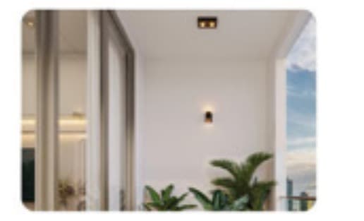 Tường bàn giao tại Lô gia — Bả và sơn ngoài nhà hoàn thiện (Dulux / Jotun), căn hộ Peninsula Private Đà Nẵng