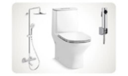 Thiết bị vệ sinh bàn giao tại Phòng vệ sinh — Bồn cầu (kèm vòi xịt), chậu rửa, vòi chậu rửa, sen tắm (Hansgrohe / Grohe / Kohler), căn hộ Peninsula Private Đà Nẵng
